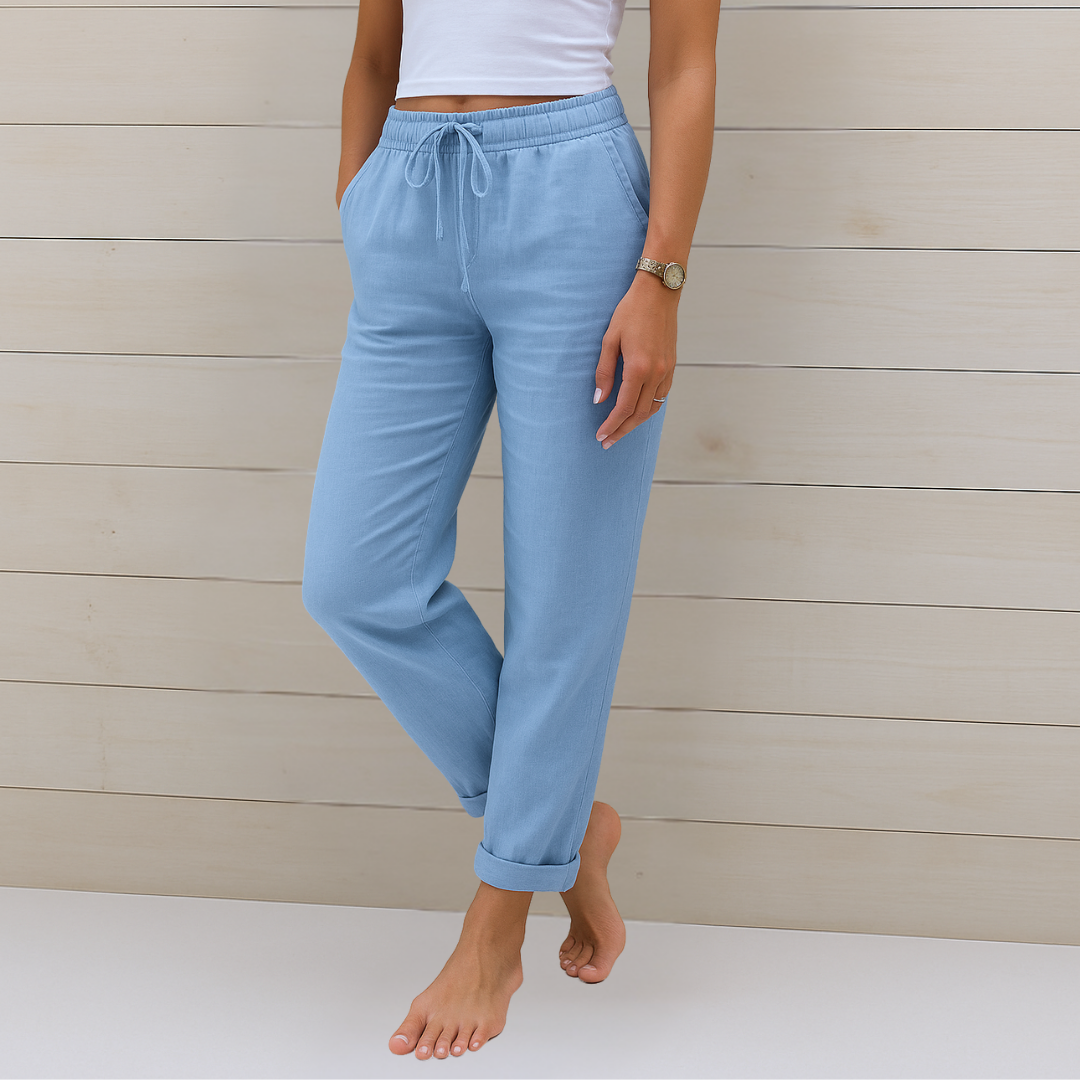 Elena | Relaxed Drawstring Summer Pants