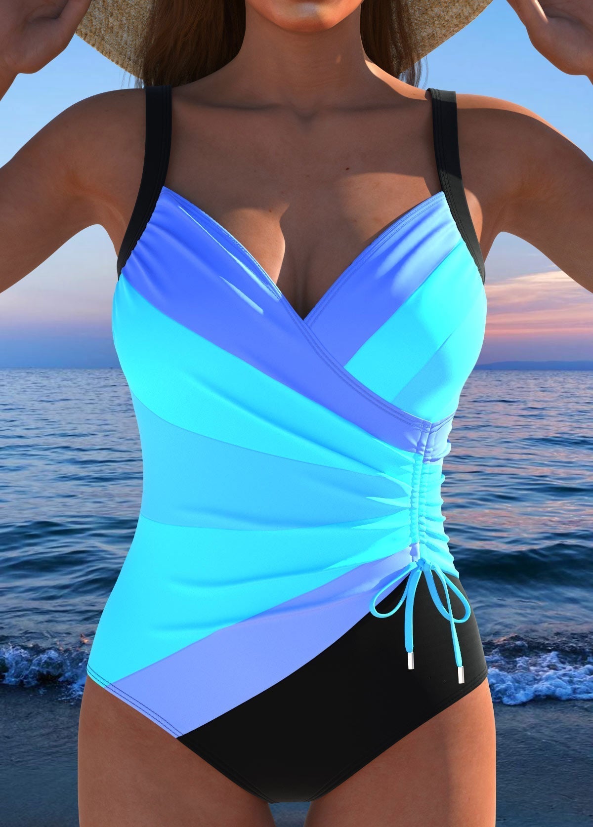 Daria | Side-Ruch Wrap Swimsuit