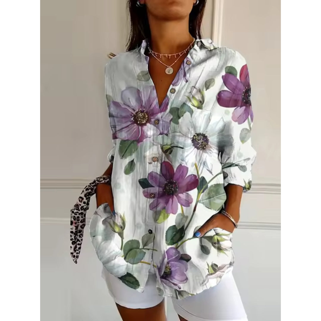 TRINA | CASUAL BLOUSE WITH FLORAL PRINT