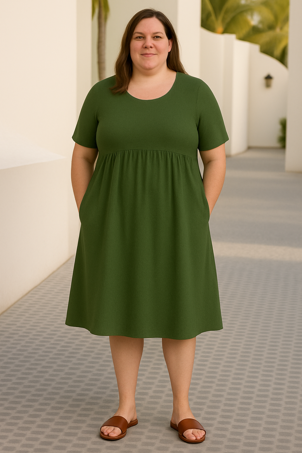 Maeva - Tummy-Friendly casual loose dress