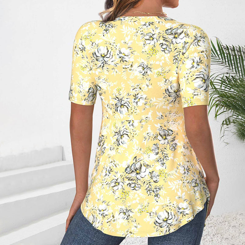 FELY - ELEGANT BLOUSE WITH FLORAL PRINT