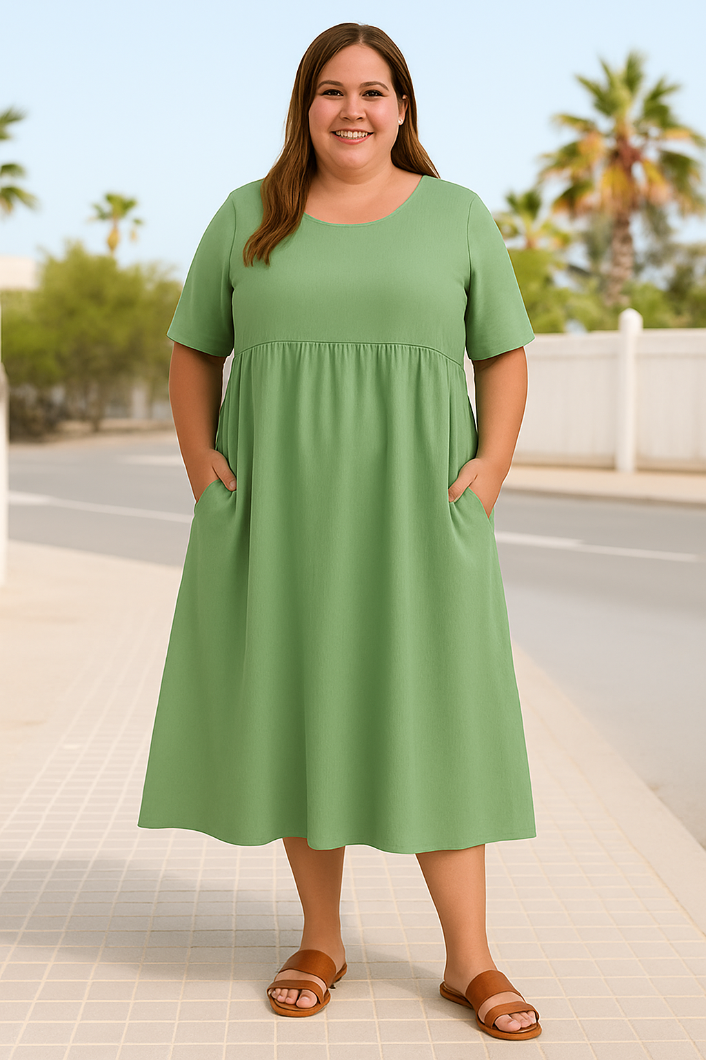 Maeva - Tummy-Friendly casual loose dress