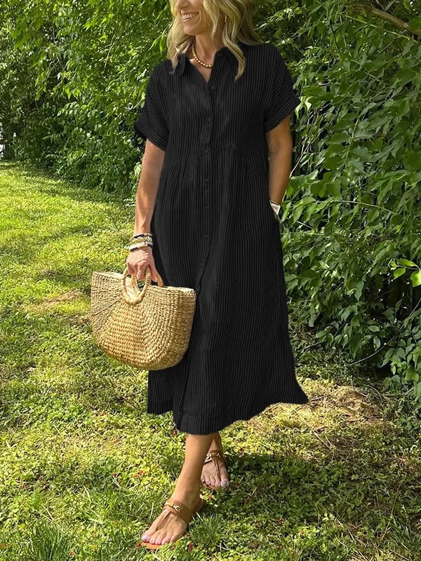 Clara | Relaxed Button-Down Summer Dress