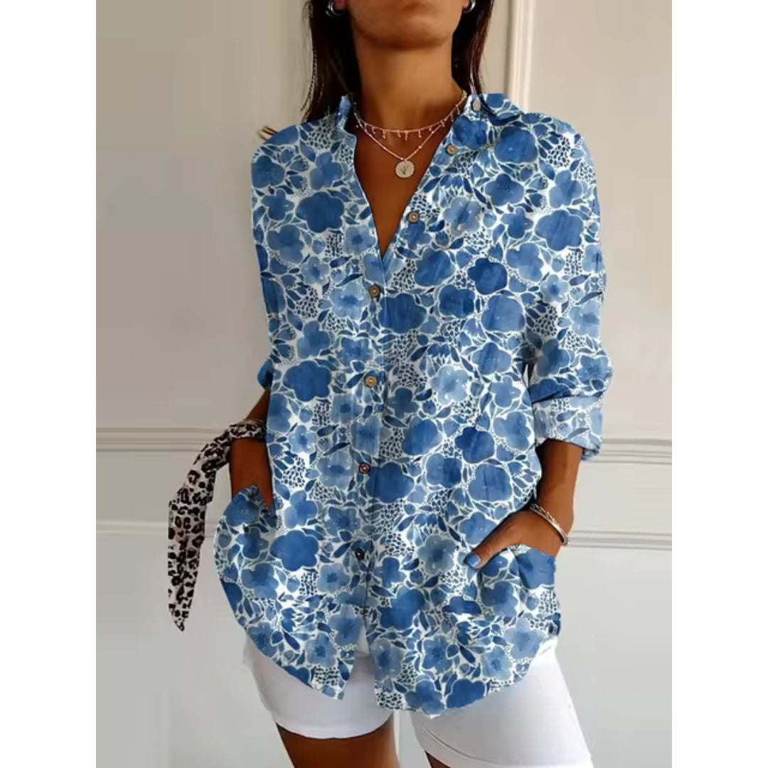 TRINA | CASUAL BLOUSE WITH FLORAL PRINT