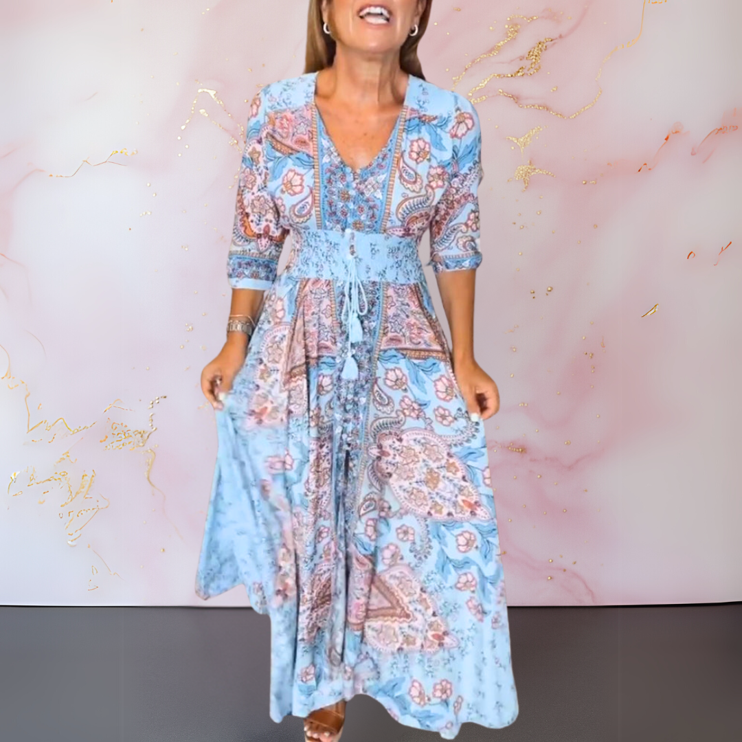 Aztrid | Elegant Summer Dress with V-neckline