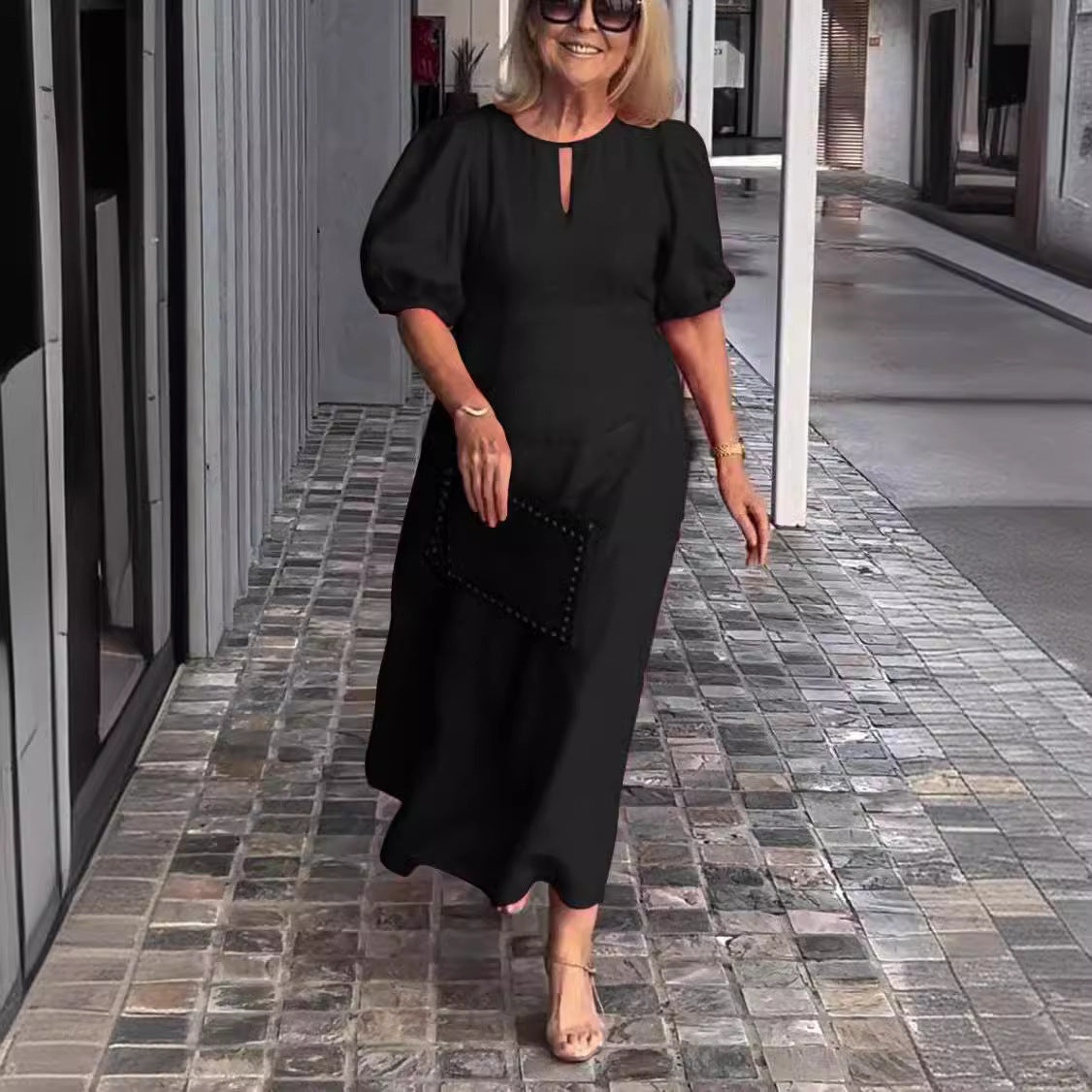 Sharon | Chic Bubble Sleeve Loose Dress