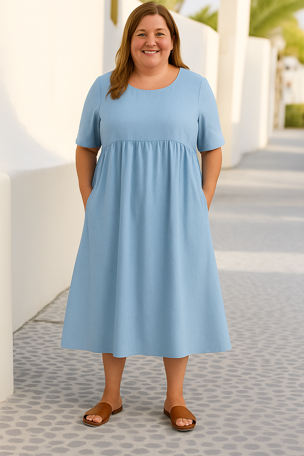 Maeva - Tummy-Friendly casual loose dress