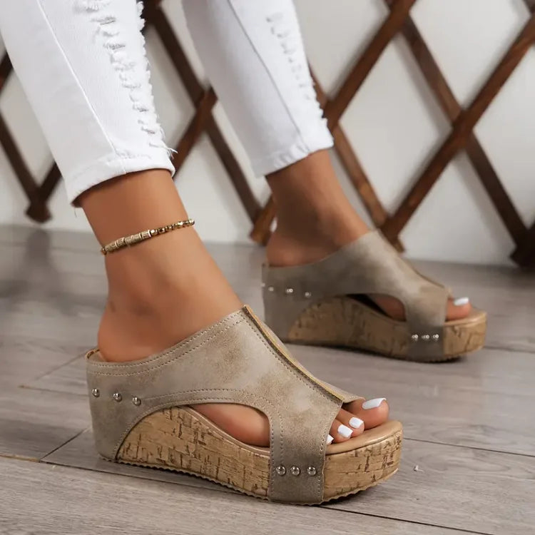 ANDREA - ERGONOMIC HIGH WEDGE SANDALS