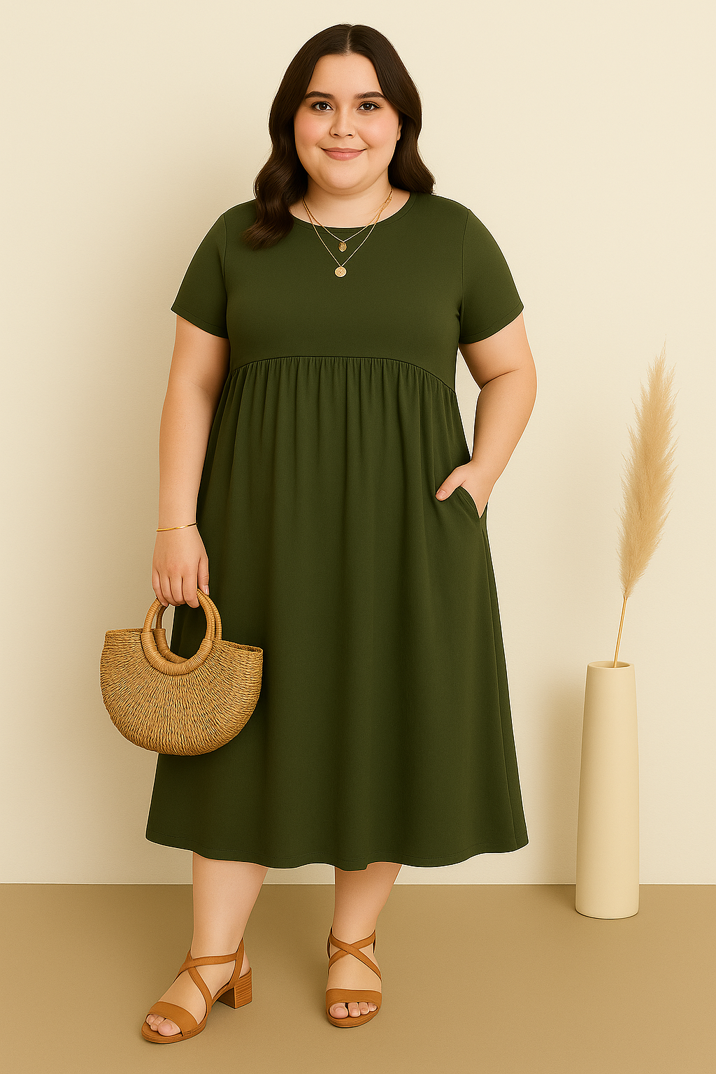 Alina | Casual Tummy Covering Dress