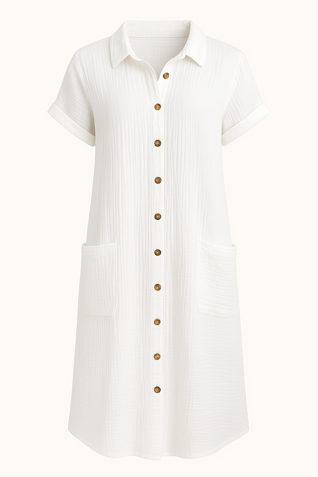 Marisol | Tummy-Friendly button-front shirt dress