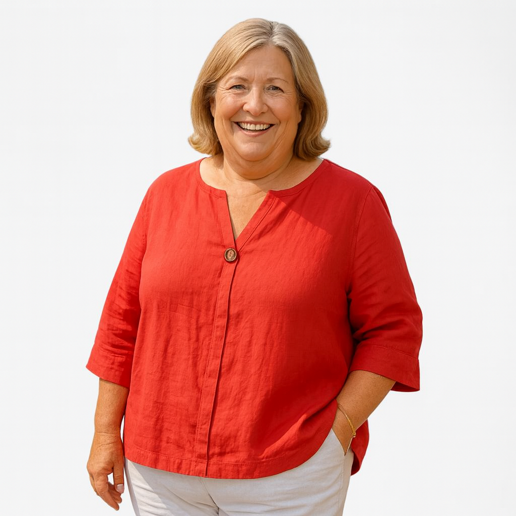 Liora | arms friendly single-button blouse