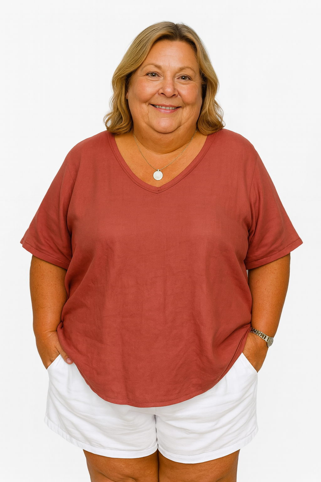 Clara | arms friendly v-neck everyday top