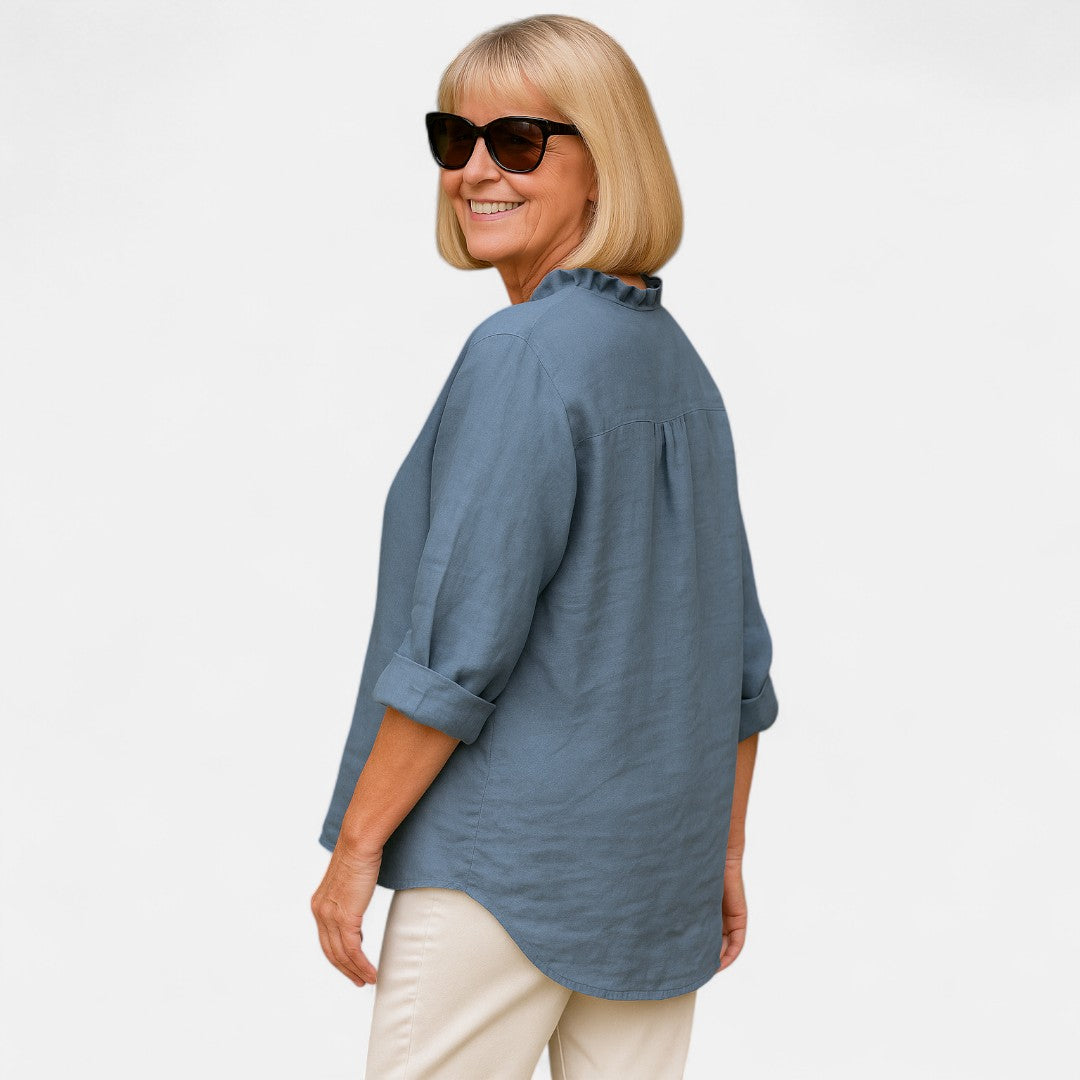 Edmonton Essence™ | Cozy Ruffle Blouse