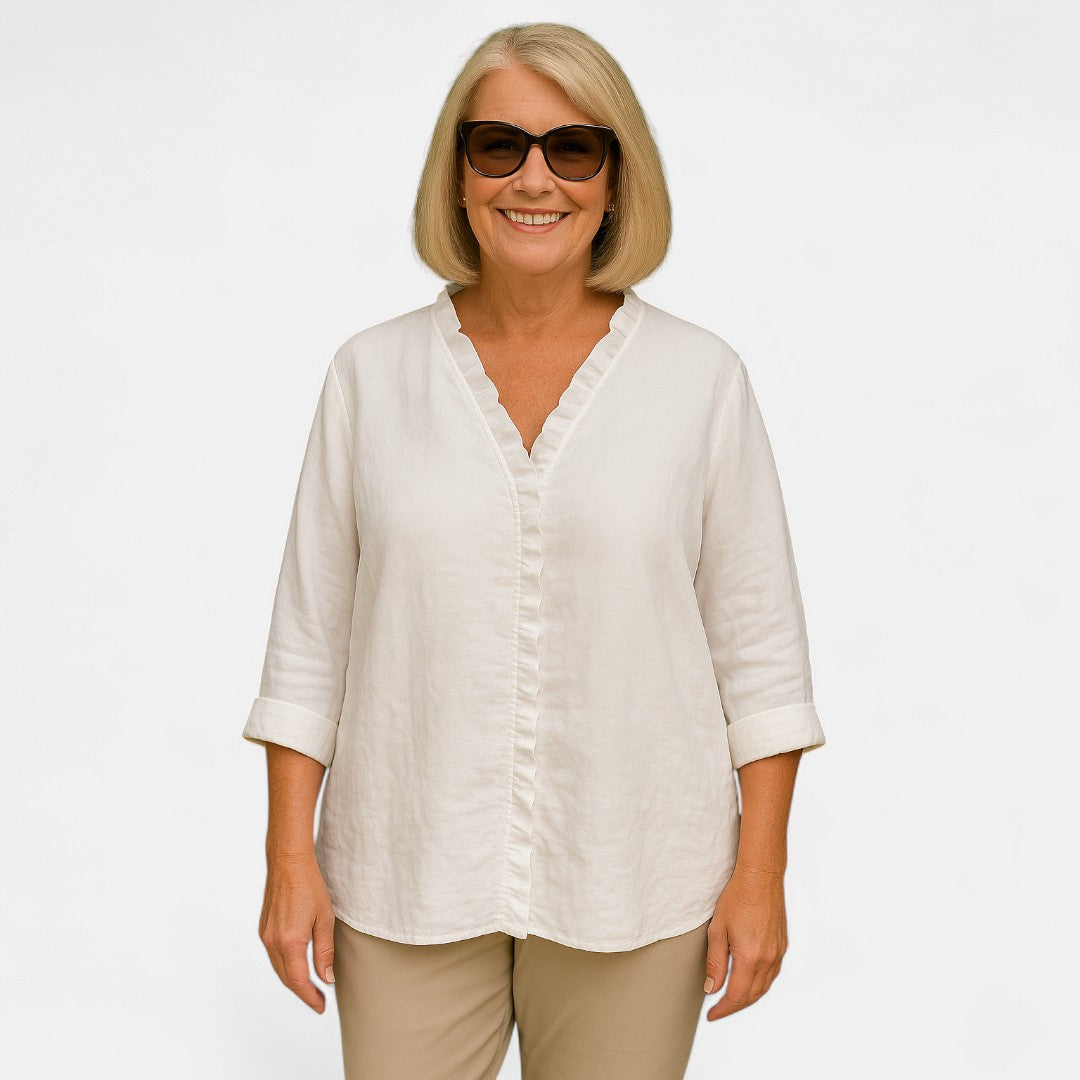 Edmonton Essence™ | Cozy Ruffle Blouse