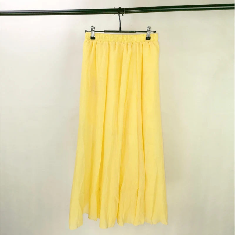 Sabina | Flowy Cotton Maxi Skirt