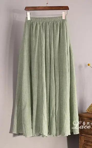 Sabina | Flowy Cotton Maxi Skirt