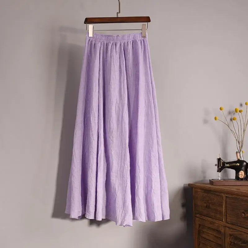 Sabina | Flowy Cotton Maxi Skirt