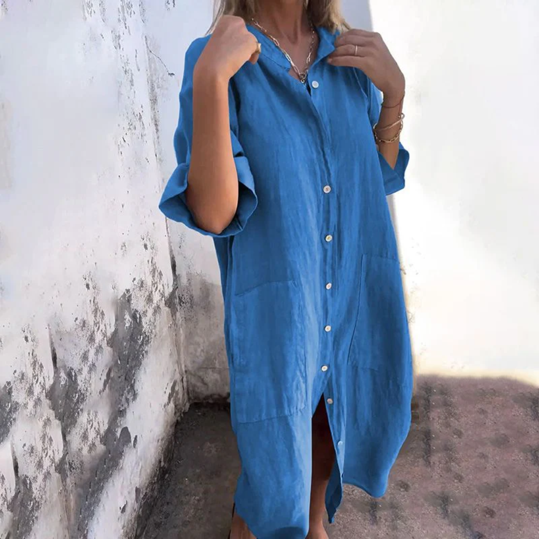 Melanie | Casual Knee-length Shirt Dress