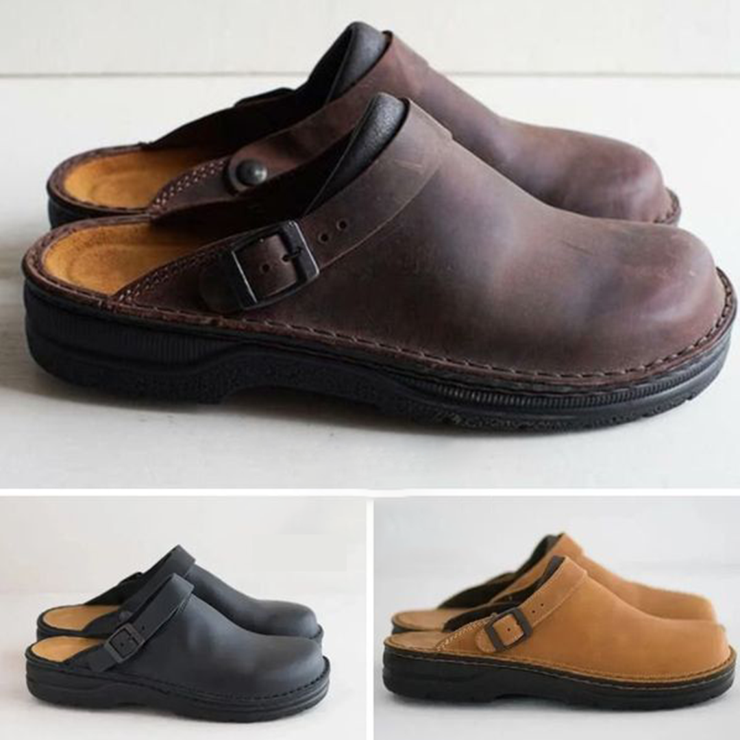 ROLLY | ORTHOPAEDIC LEATHER CLOGS
