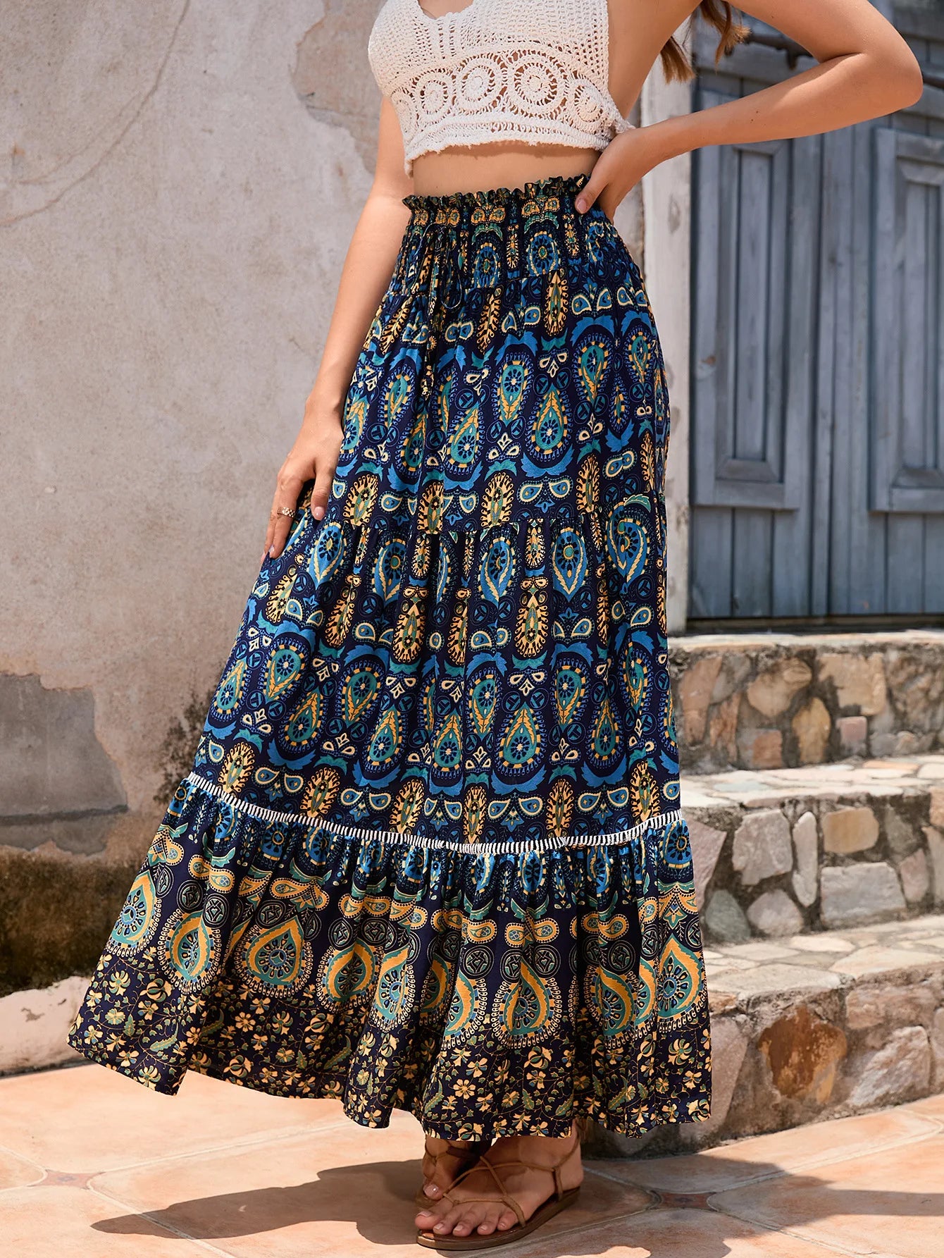 Mariana | Bohemian Breeze Maxi Skirt