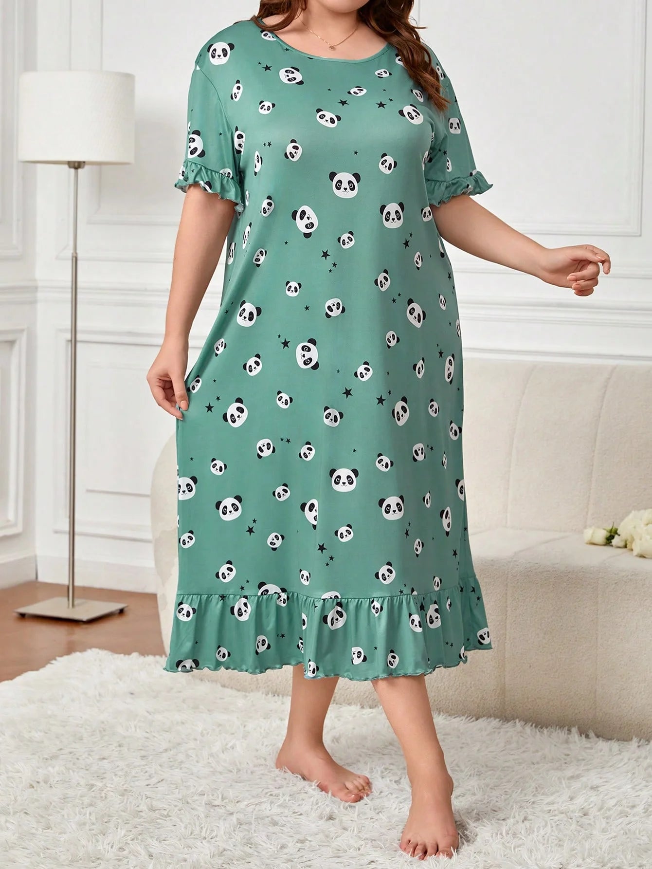 Lulu | Playful Panda Plus Size Nightdress