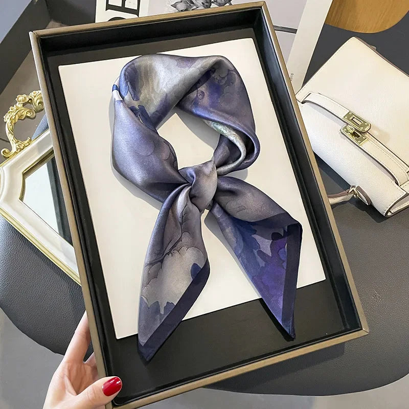 Violet | Midnight Watercolor Scarf