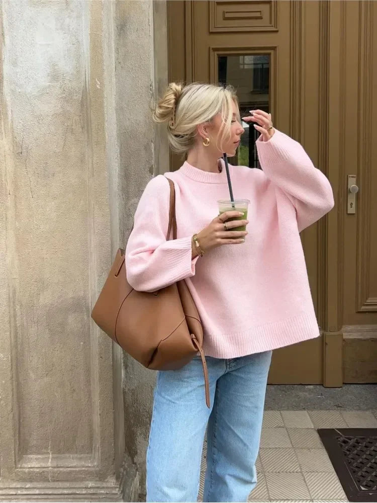 ELLE | PINK SWEATER