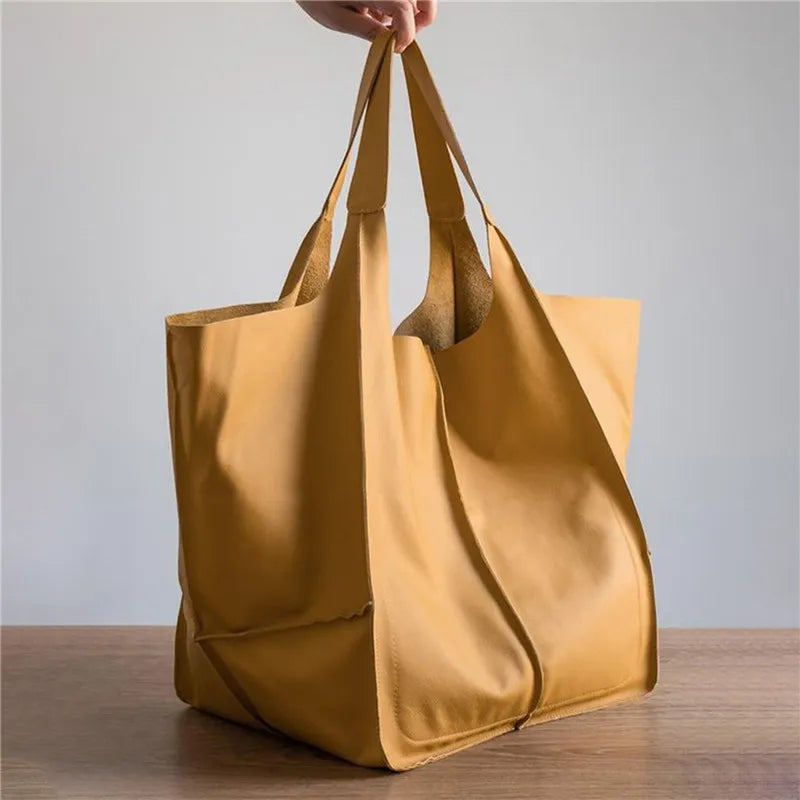 REEVA | OVERSIZED LEATHER TOTE BAG