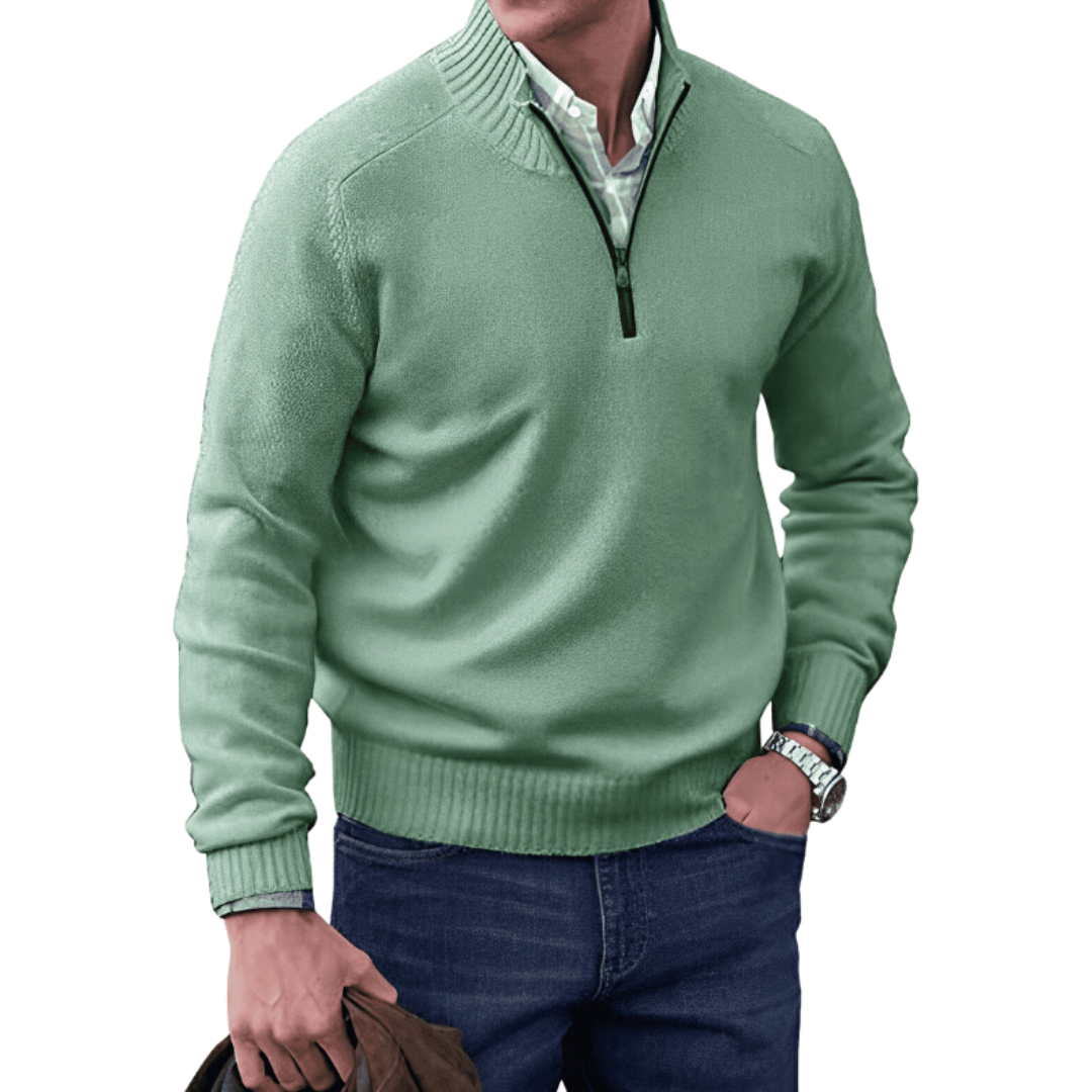 PHILLIP | QUARTER ZIP SWEATER
