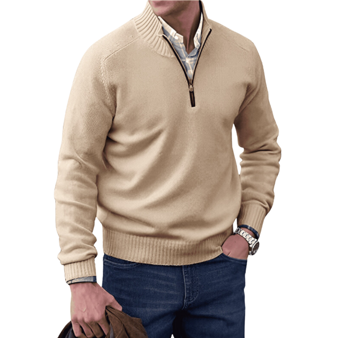PHILLIP | QUARTER ZIP SWEATER