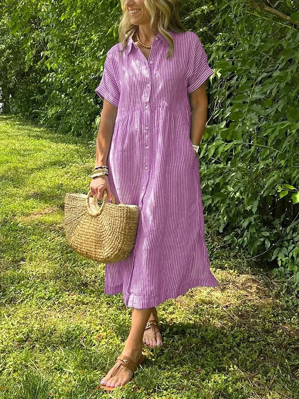 Clara | Relaxed Button-Down Summer Dress