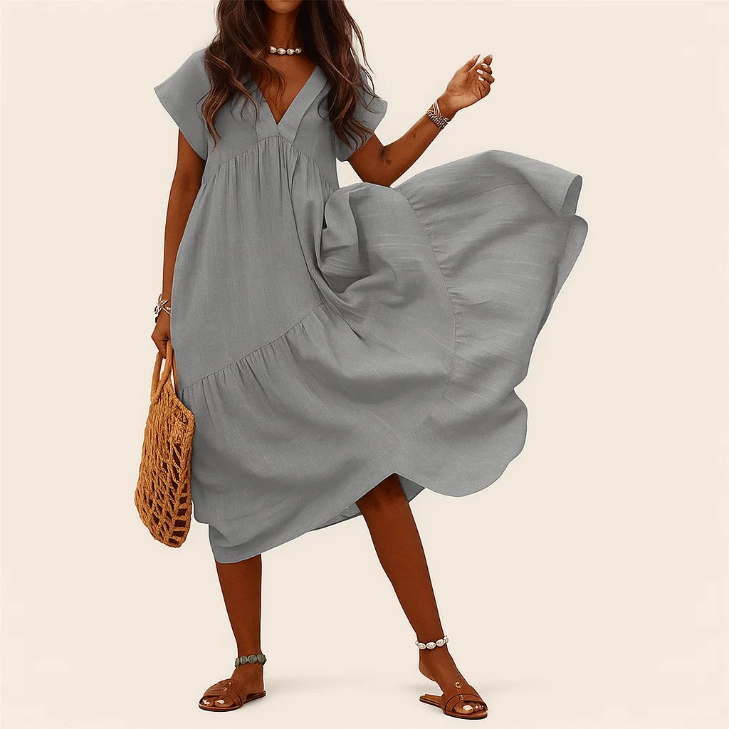 Janelle | Flowy Tummy Covering Loose Dress