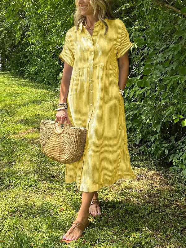 Clara | Relaxed Button-Down Summer Dress