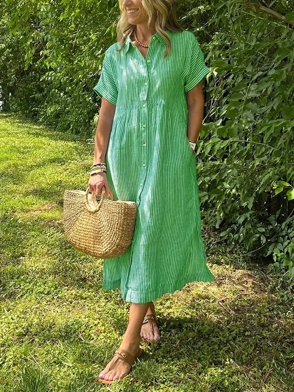 Clara | Relaxed Button-Down Summer Dress