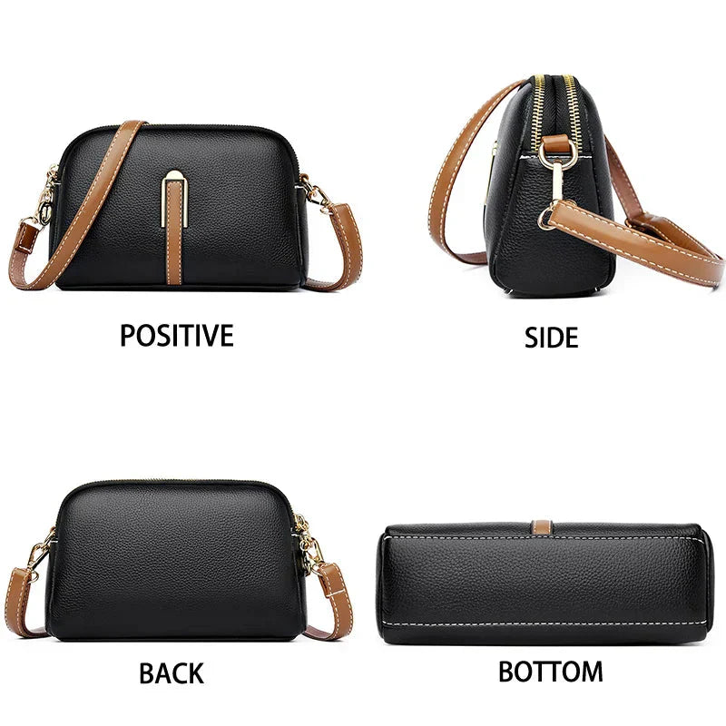 Faye | Contrast-strap Crossbody Bag