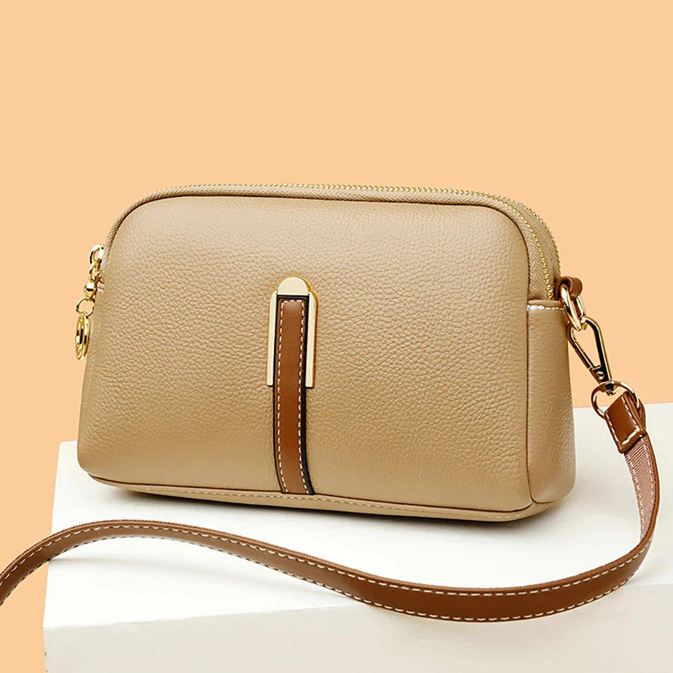 Faye | Contrast-strap Crossbody Bag