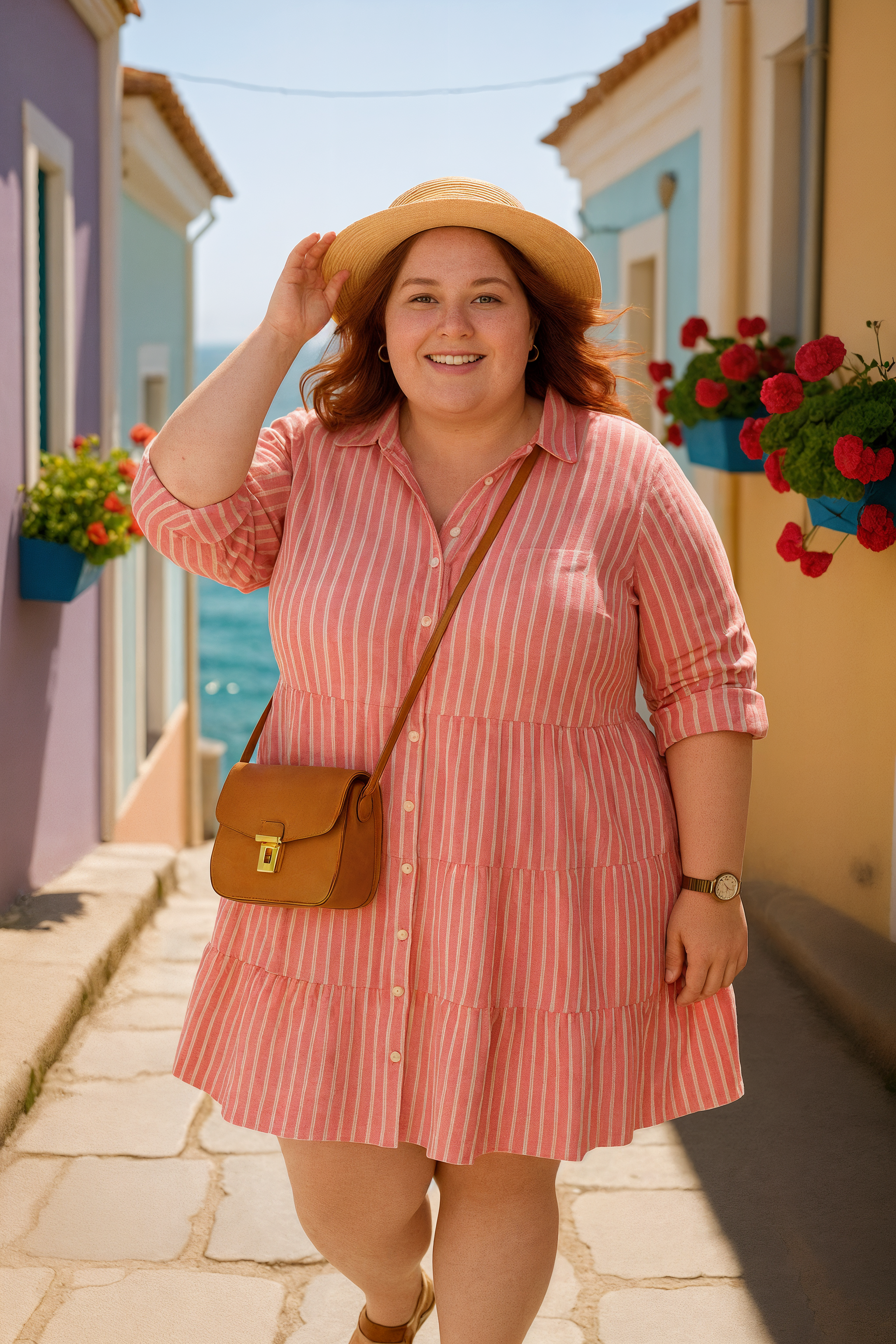 Mila | Tummy-Friendly Breezy Striped Dress