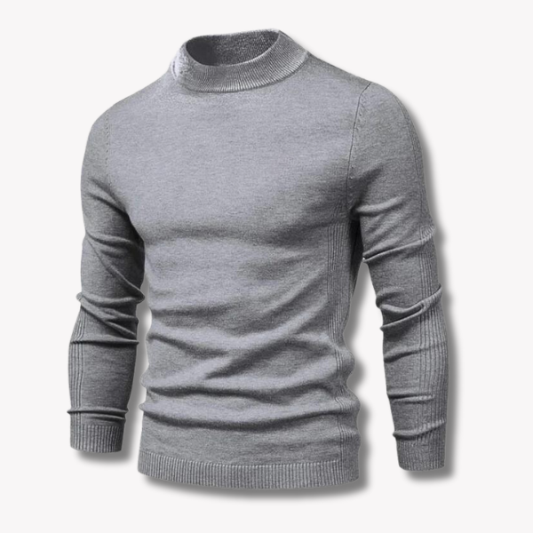 DAVE | WOOL SWEATER WITH A STAND-UP COLLAR
