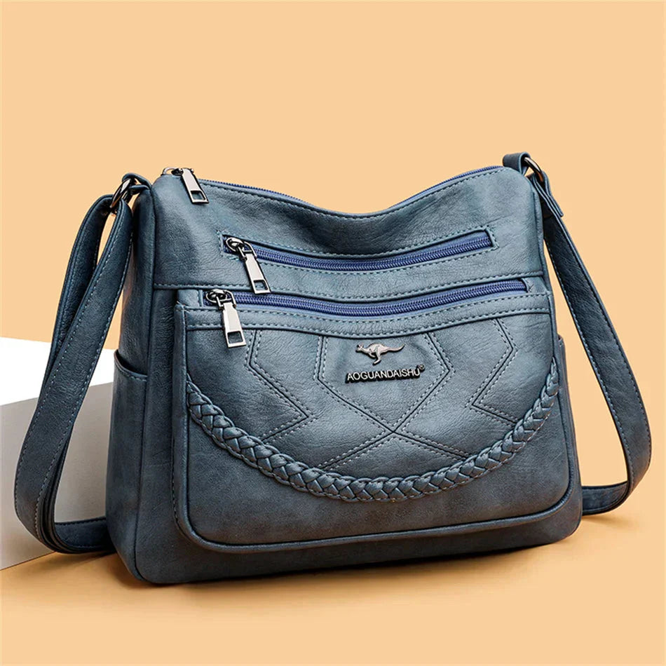 Adele | Braided-front Crossbody Bag
