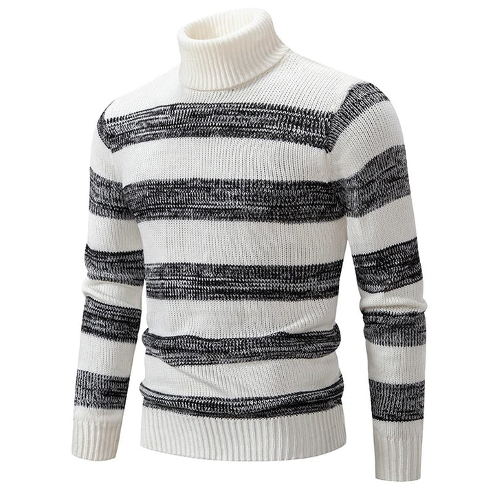 MARLO | KNITTED SWEATER WITH A STAND-UP COLLAR