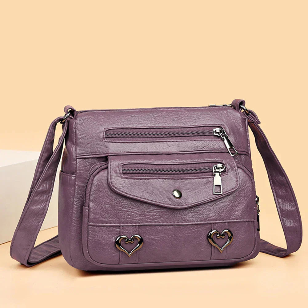 Ensley | Heart-accent Crossbody Bag