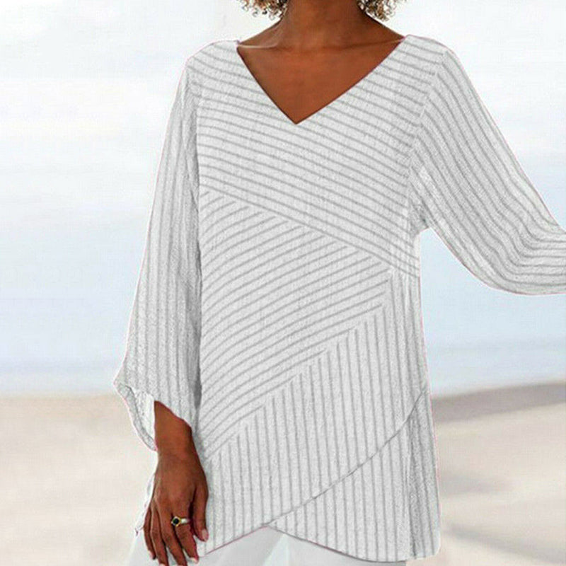 Carmina | Striped Asymmetric Tunic
