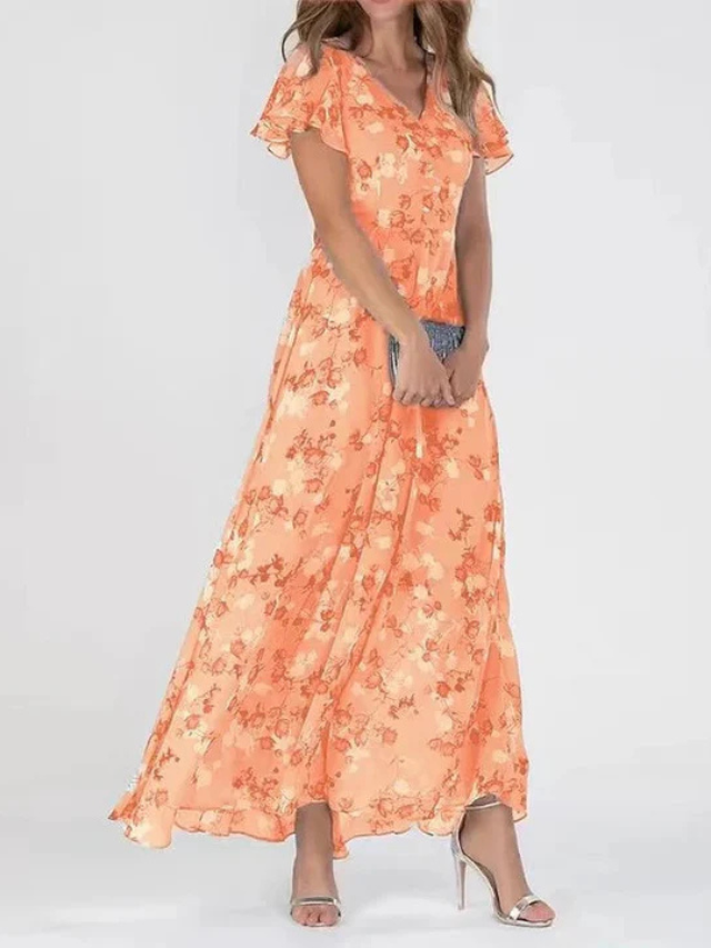 Rosy | Glamorous Floral Dress