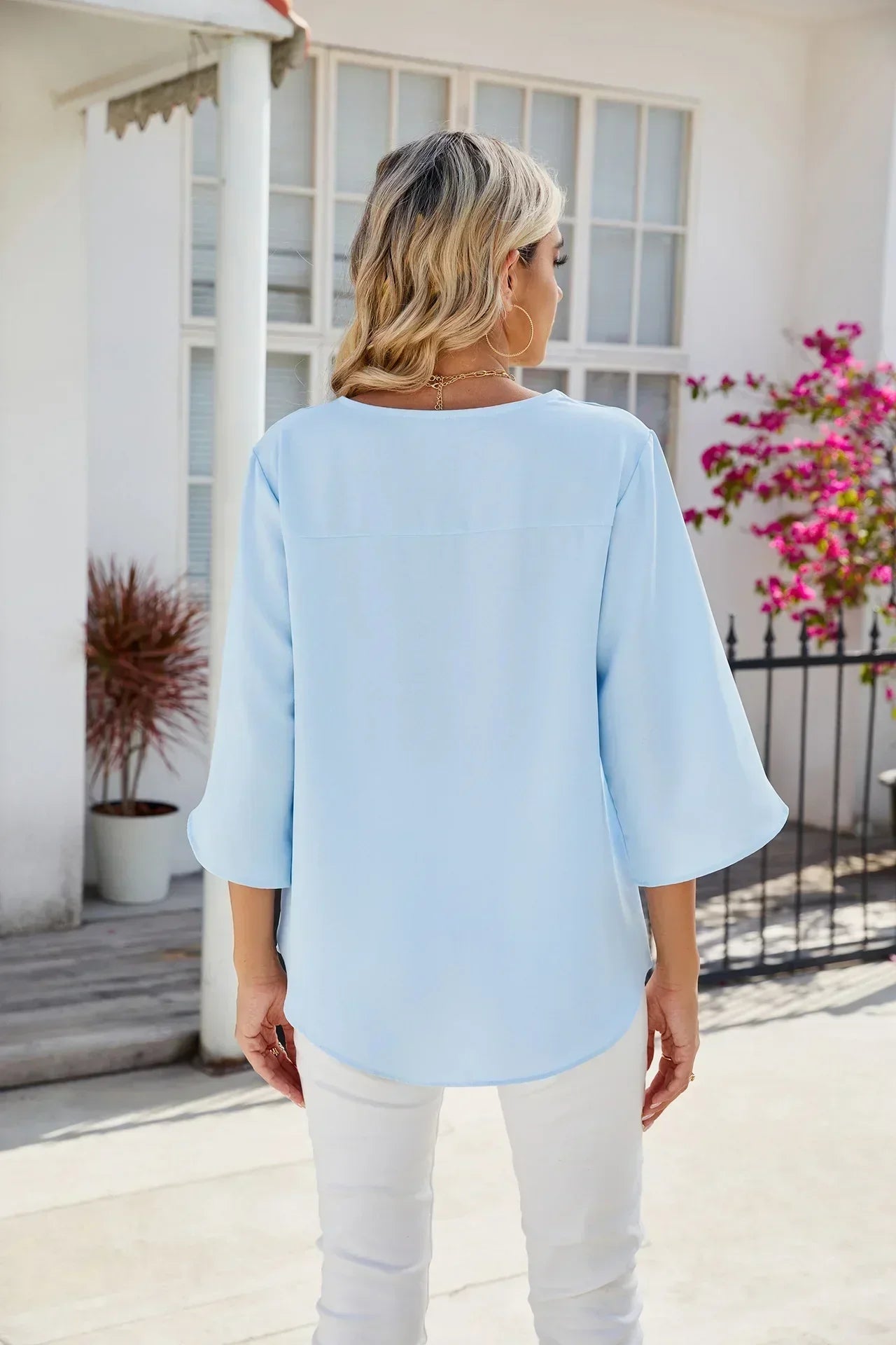 ANGELINE - V-NECK BLOUSE
