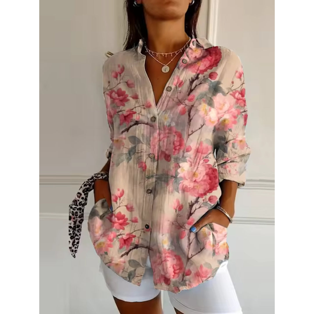 TRINA | CASUAL BLOUSE WITH FLORAL PRINT