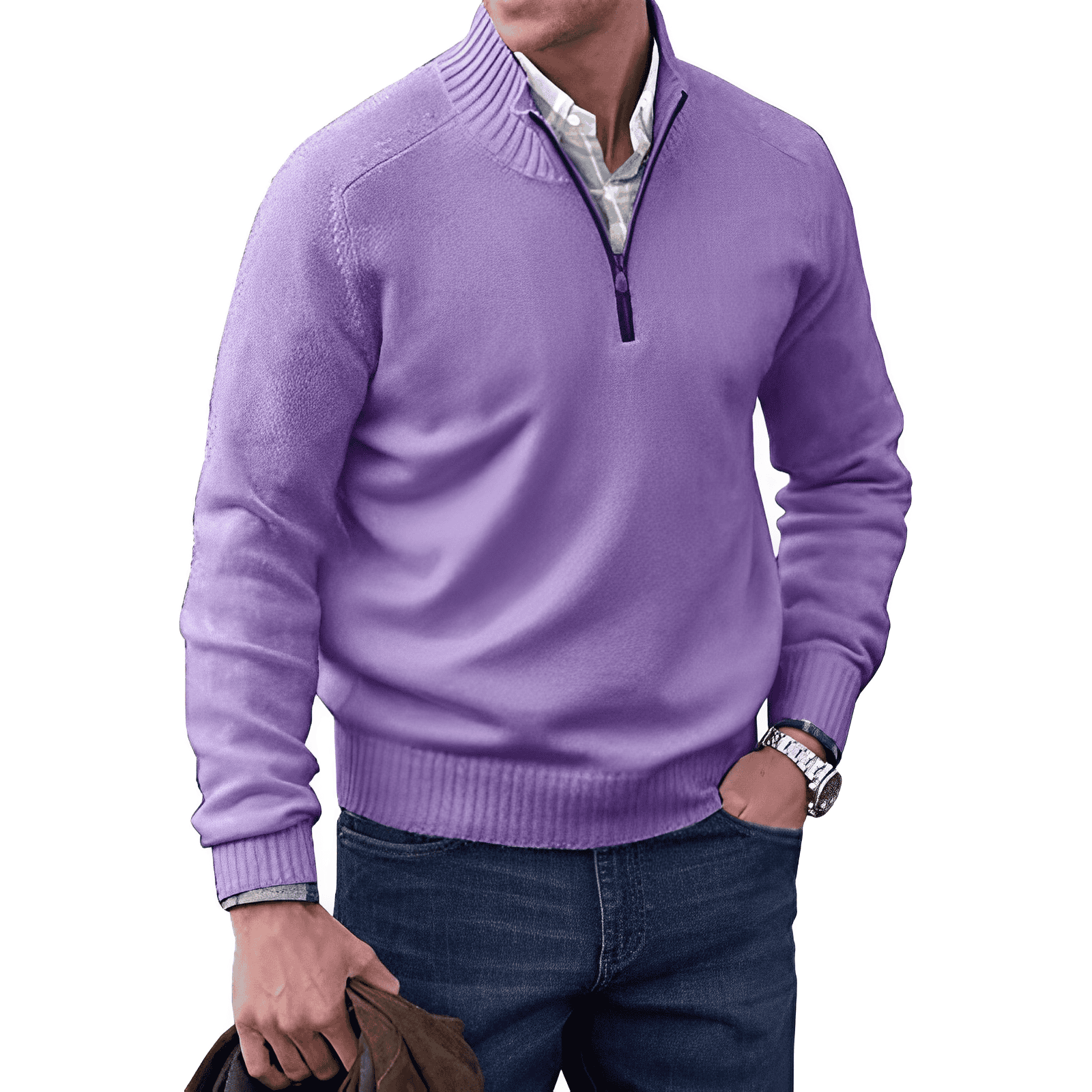 PHILLIP | QUARTER ZIP SWEATER