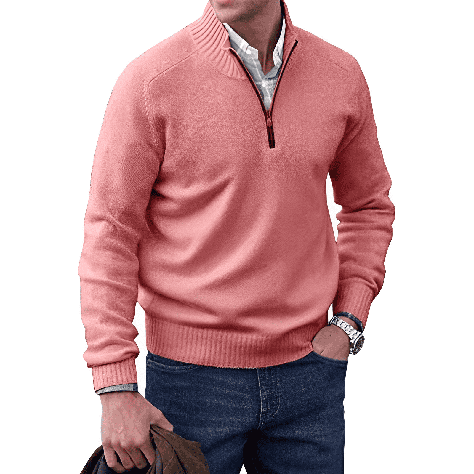 PHILLIP | QUARTER ZIP SWEATER