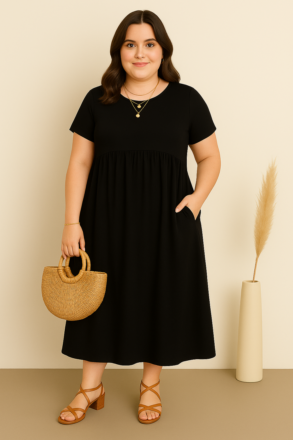 Alina | Casual Tummy Covering Dress