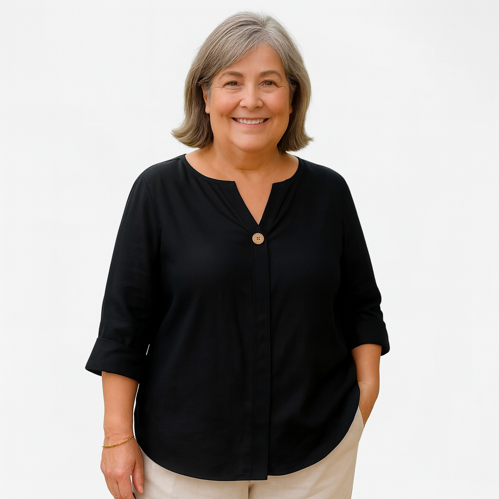 Liora | arms friendly single-button blouse