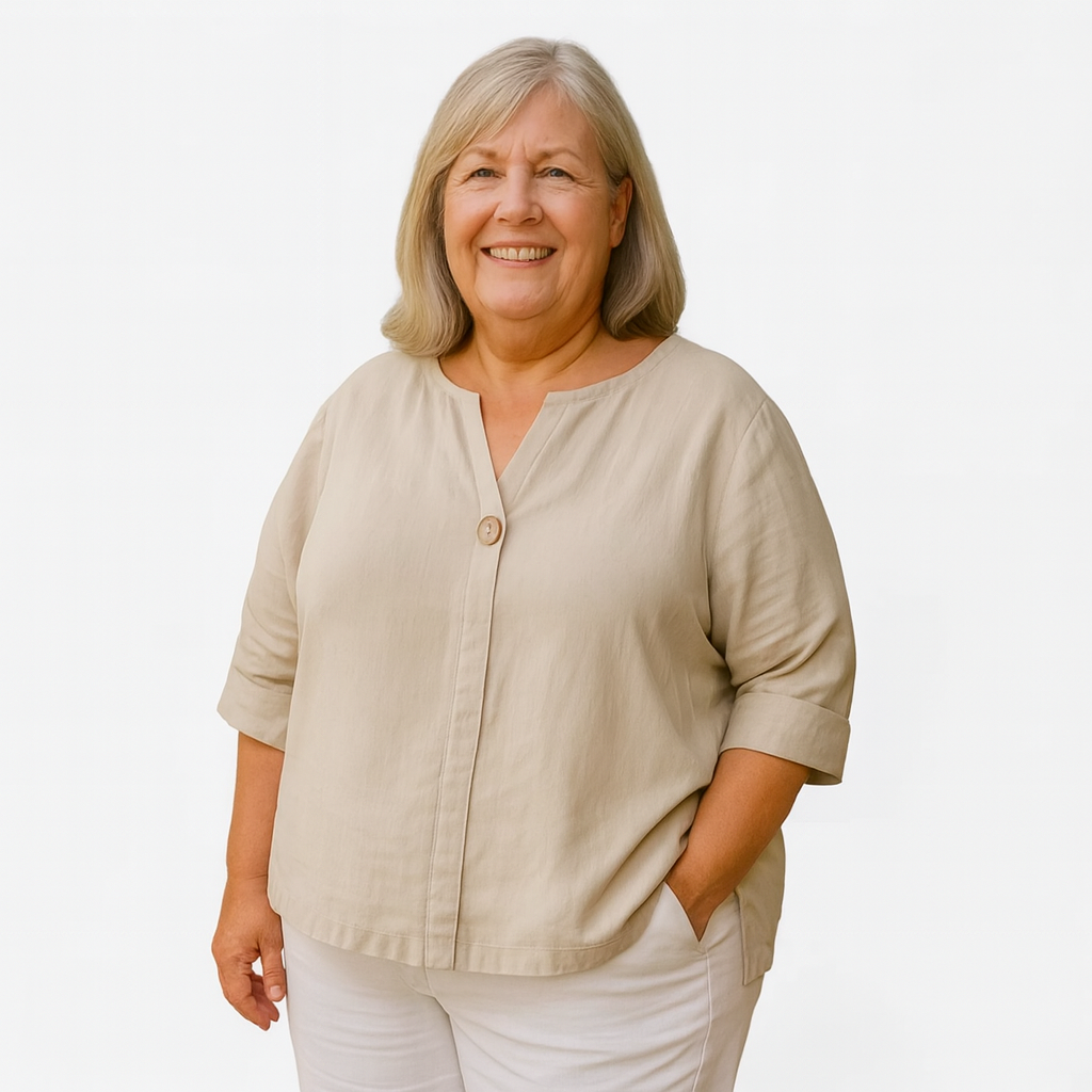 Liora | arms friendly single-button blouse